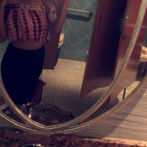 Off shoulder crop top